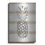 «Simple Stripes Pineapple» par Linda Woods, art mural en métal-1019039166
