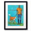A Man And His Dog Print by Phyllis Adams-64401978