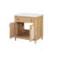 Meuble-lavabo à panneaux 31 po avec dessus en pierre reconstituée (7508VB37 + 7721VT31)