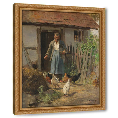 Die FÃ¼tterung der HÃ¼hner (Ca. 1880)