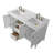 Laval 60" Double Sink Freestanding Bathroom Vanity with Engineered Marble Top-105275160-105275159