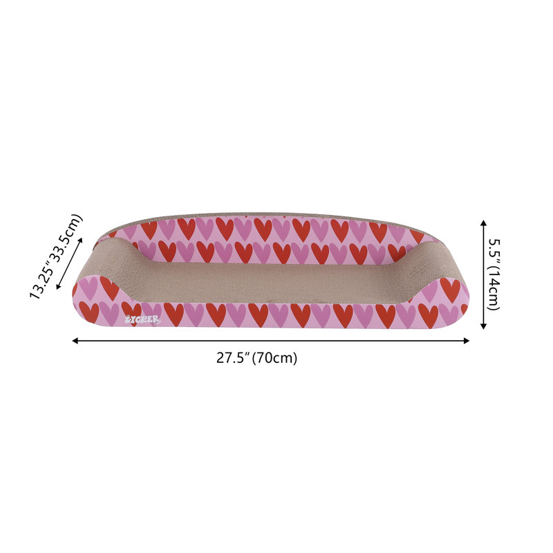 Emzley Scratching Post, Pink/Red