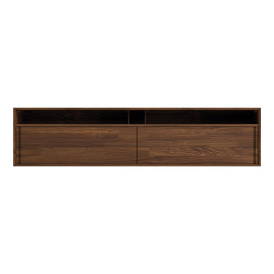 Mansfield Media Cabinets  -  Wide Low Height Cabinet With Sliding Doors