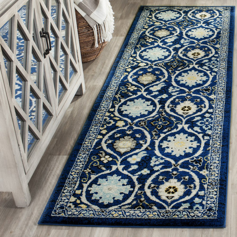Tapis oriental royal / ivoire Osakis, Tapis de couloir 2 pi 2 po x 7 pi