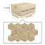 Hexagon Polished Marble Tile,1 box 12 pcs