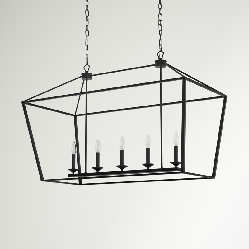 Lustre géométrique à 5 lumières Grantsville