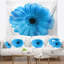 Tapisserie floral bleu isolé floral-28498961