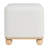 Square Boucle Upholstered Ottoman