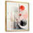 Toile avec cadre flottant or