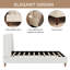 Lit plateforme tapissier Modern Ivory