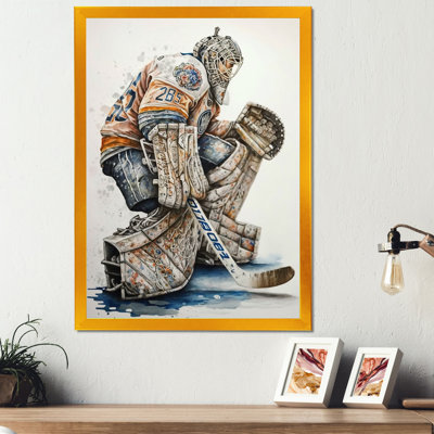 " Goal Keeper During Hockey Game I "