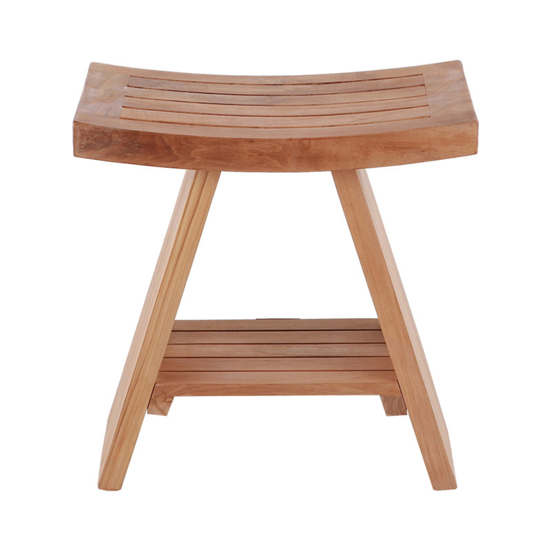 Banc de douche en teck de 17,71 po