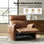 Très grand fauteuil inclinable manuel en similicuir de 43,5 po Alanson-235395346