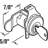 Mail Box Lock, 5 Pin, Counter Clockwise, Cutler, Nickel, NA14 Keyway-70335739