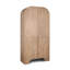 Armoire 72 po en bois massif texturé avec quatre portes