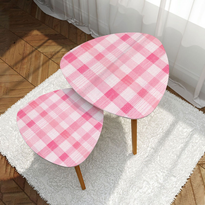 Ensemble de 2 tables basses gigognes Triangle