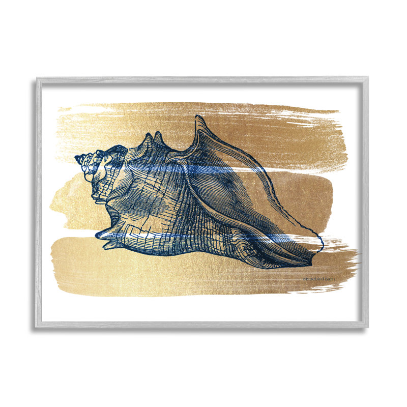 Enveloppe nautique bleu marine, H 20 po x l 20 po x P 1,5 po, Estampe numérique Farmhouse