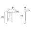 Loralyn 79cm Rectangular Folding Table-807151597