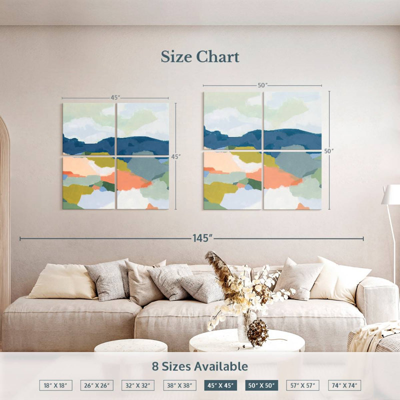 Avery Mountain Mosaic II, 50" H x 50" W