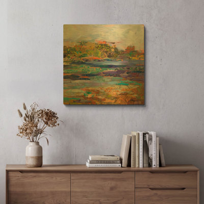 'Lake Prevatt Right B' By St. Hilaire Elizabeth Metal Wall Art, 24" x 24"