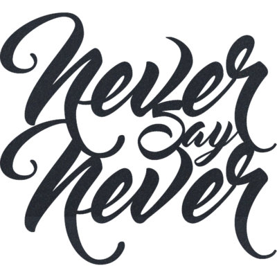 Never Say Never Wall Décor