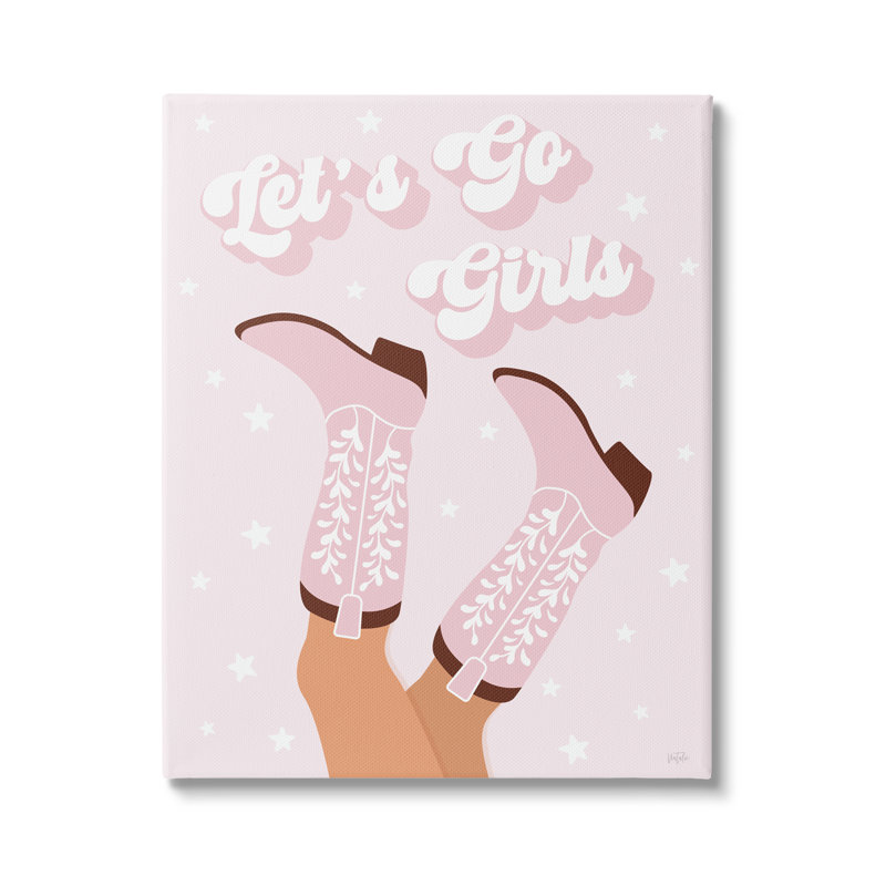 «Let Go Girls Cowgirl» par Natalie Carpentieri, H 30 po x l 24 po x P 1,5 po