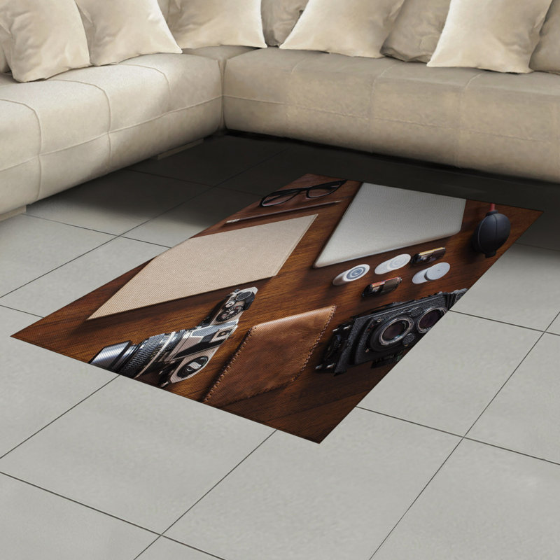 Indie High Density Long Fiber Poly Threads Decorative Area Rug Carpet, Rectangle 2'7" x 5'
