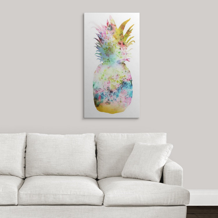 «Pineapple II», reproduction d'impression Tessio, H 36 po x l 18 po x P 1,5 po, Toile