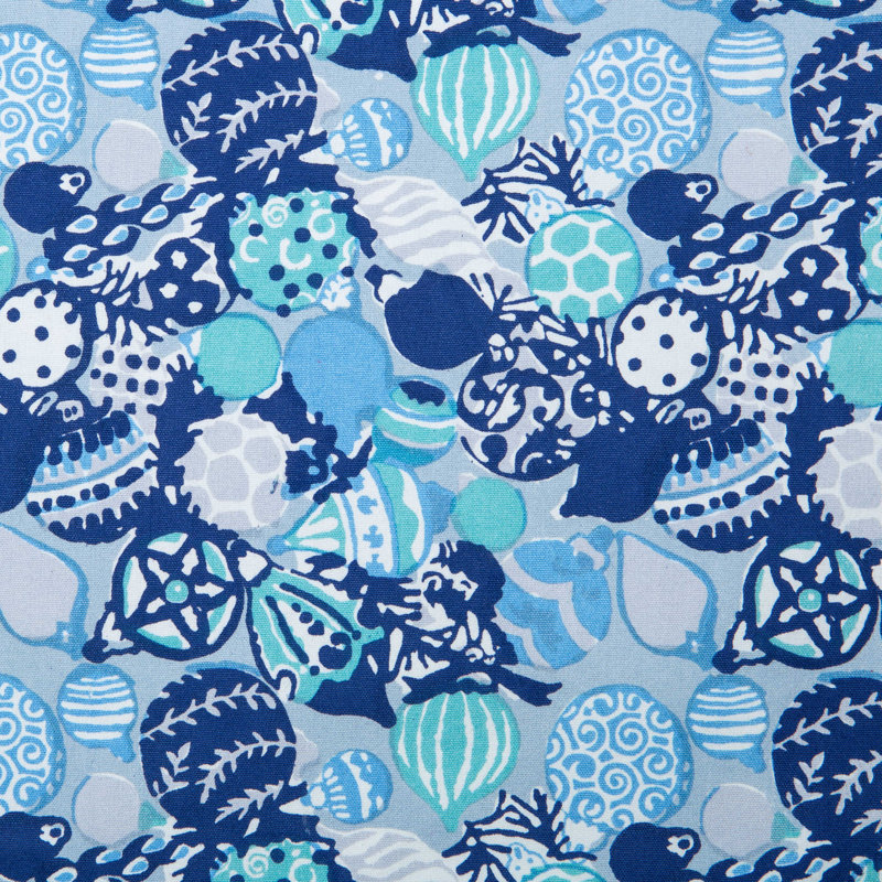 Leston Tablecoth - Rectangular, 106" x 71", Blue/Light Blue
