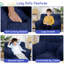 Pouf pouf pour enfant en velours côtelé Ours fraise - Canapé de sol léger et portable pour lire, jouer et faire la sieste - Housse amovible et lavable-1268148028