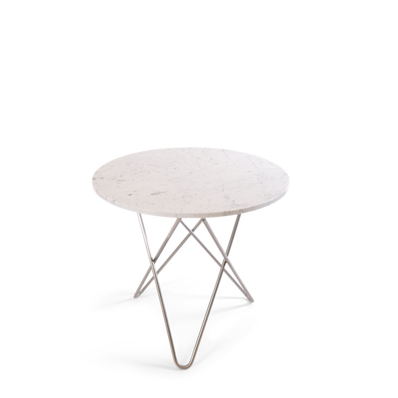 3 Legs Coffee Table, 72 x 80 x 80, White