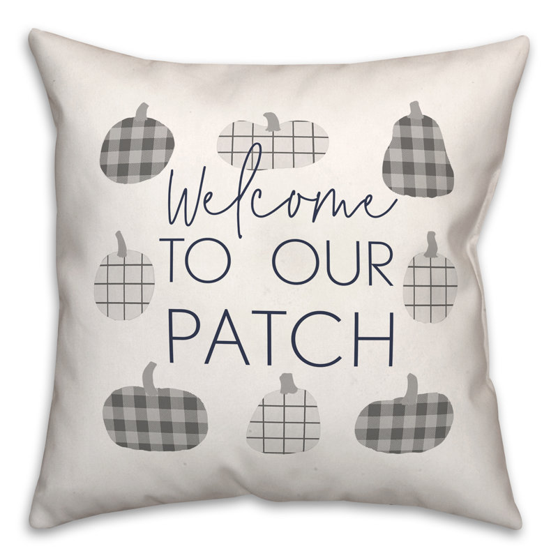 Plaid Throw Pillow, 16" H x 16" W