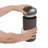 iDesign iD Clean BPA-Free Plastic Refillable Wipe Dispenser, Charcoal