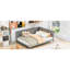 Lit de jour double en bois gris / aspect moderne Mid-Century avec structure polyvalente-2022754932-2022754930