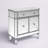 Acantha 32" H x 32" W 2-Door Mirrored Accent Cabinet-221497231