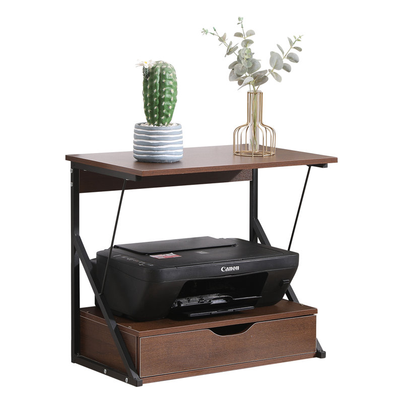 50.04 cm W Shelving Unit, Walnut