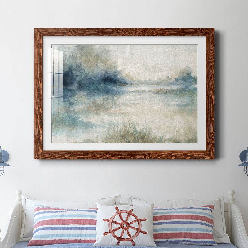 «Still Evening Waters II», reproduction de cadre photo sur papier, H 31,5 po x l 23,5 po x P 1,5 po, Érable