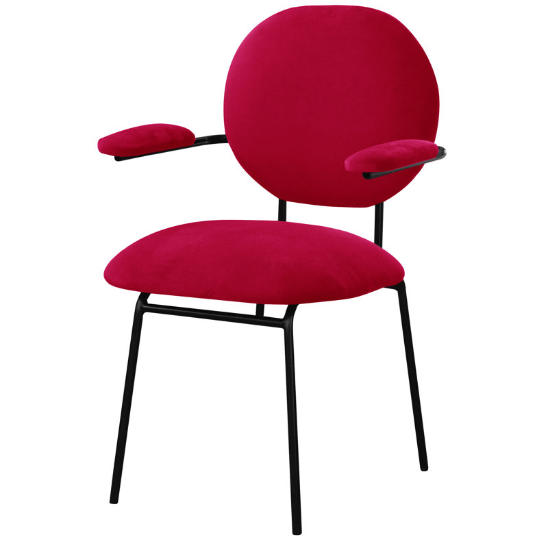 Upholstered Armchair, Pink