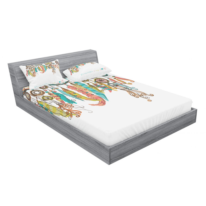 Microfiber Sheet Set, Queen Sheet Set with Fitted Sheet