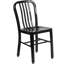 Anietra Slat Back Commercial Chair - Modern Metal Galvanised Steel-1212352638