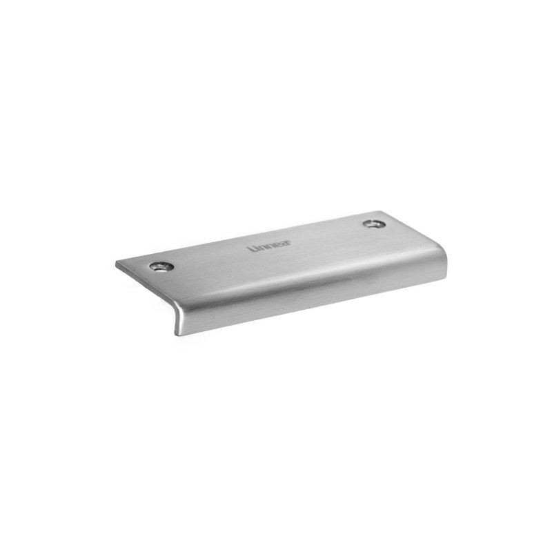 Top Mount Cabinet Finger Edge Pull, Satin Stainless Steel, 11 81/100"