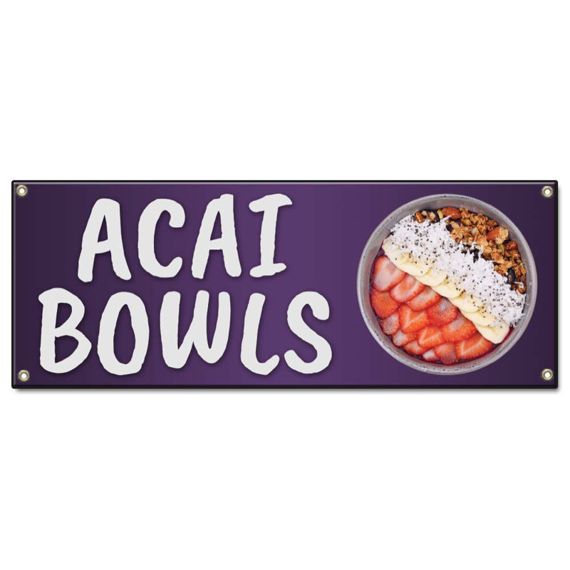 Bannière ACAI Bowls 24 "X 72"