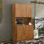 70,87 po de hauteur avec garde-robe et armoire de cuisine, avec 6 portes, 1 tablette ouverte et 1 tiroir pour la chambre à coucher-833688320