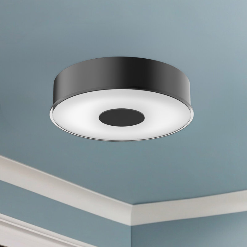 Parker Black and Brushed Nickel LED Flush Mount