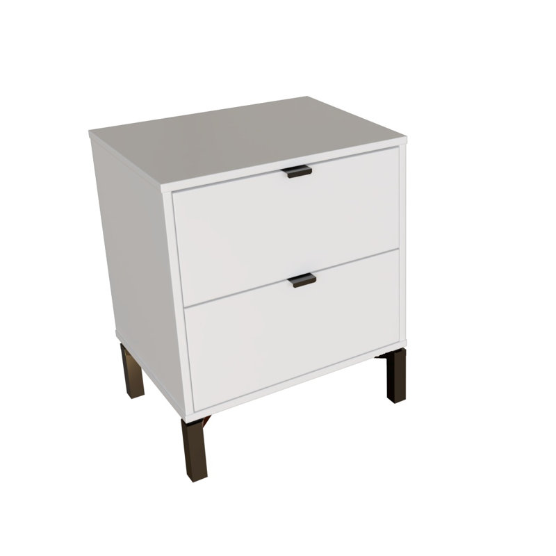 Ausencio Nightstand, White