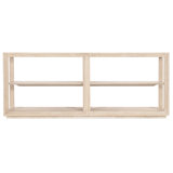 Nouveau Chic 80'' W Glass Console Table