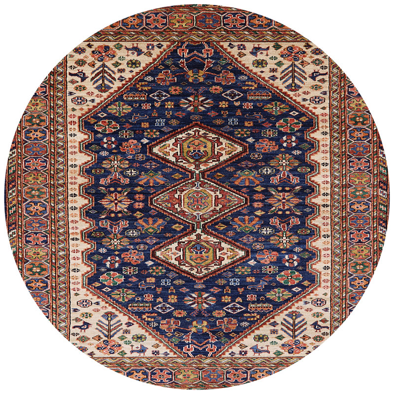 Oriental Indoor Rug, Round 7'