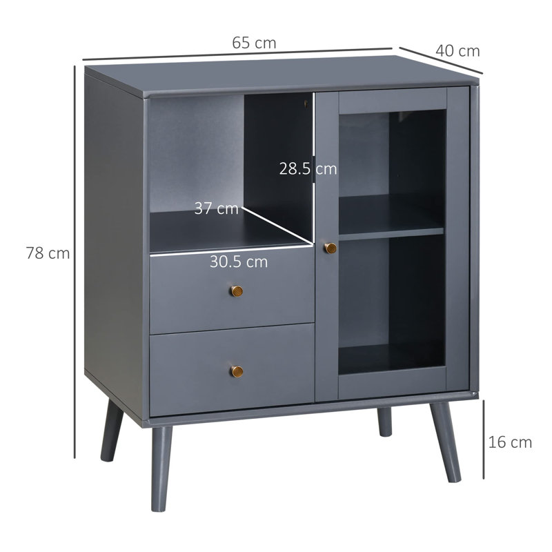 Garan Wood 1 - Door Standard Accent Cabinet