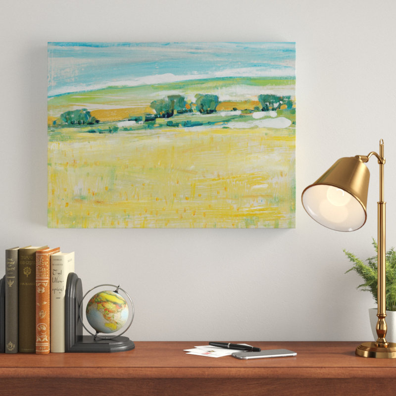 « summer heat i », peinture sur toile tendue, H 35 po x l 47 po x P 2 po