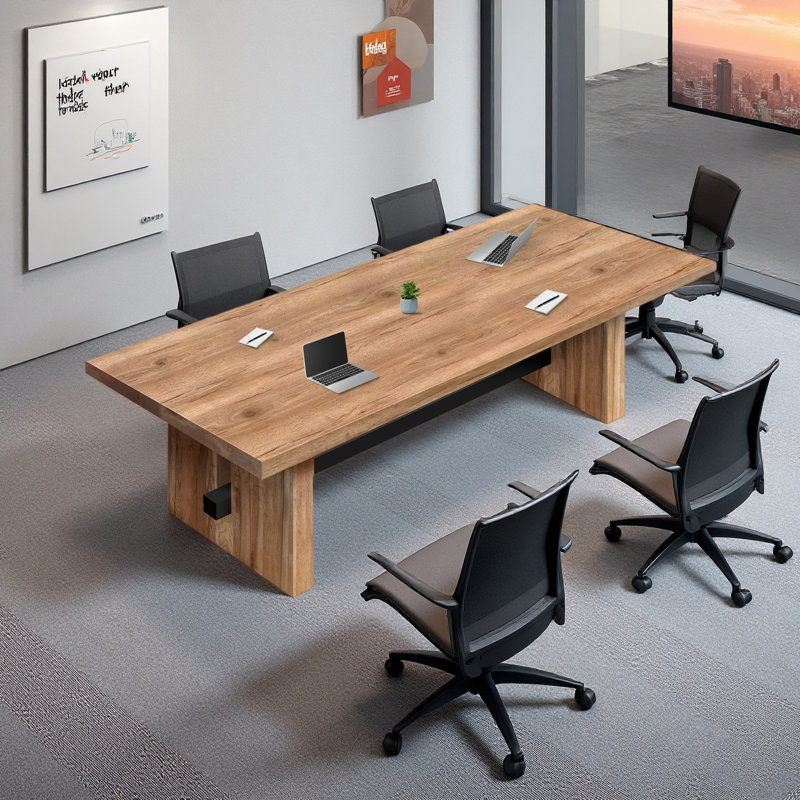 Petite table de conférence Modern Modern, H 29,53 po x L 55,12 po x l 27,56 po
